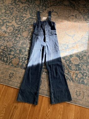 aerie light blue denim jumpsuit